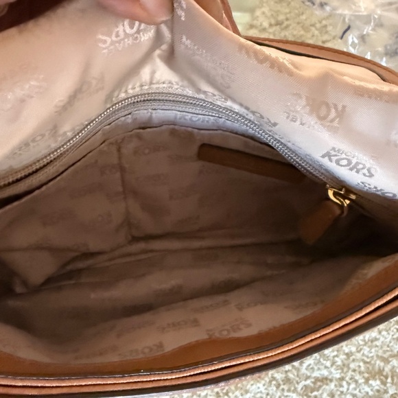 Michael Kors Bedford Crossbody Shoulder Bag Leather Python Embossed Handbag - Picture 8 of 14